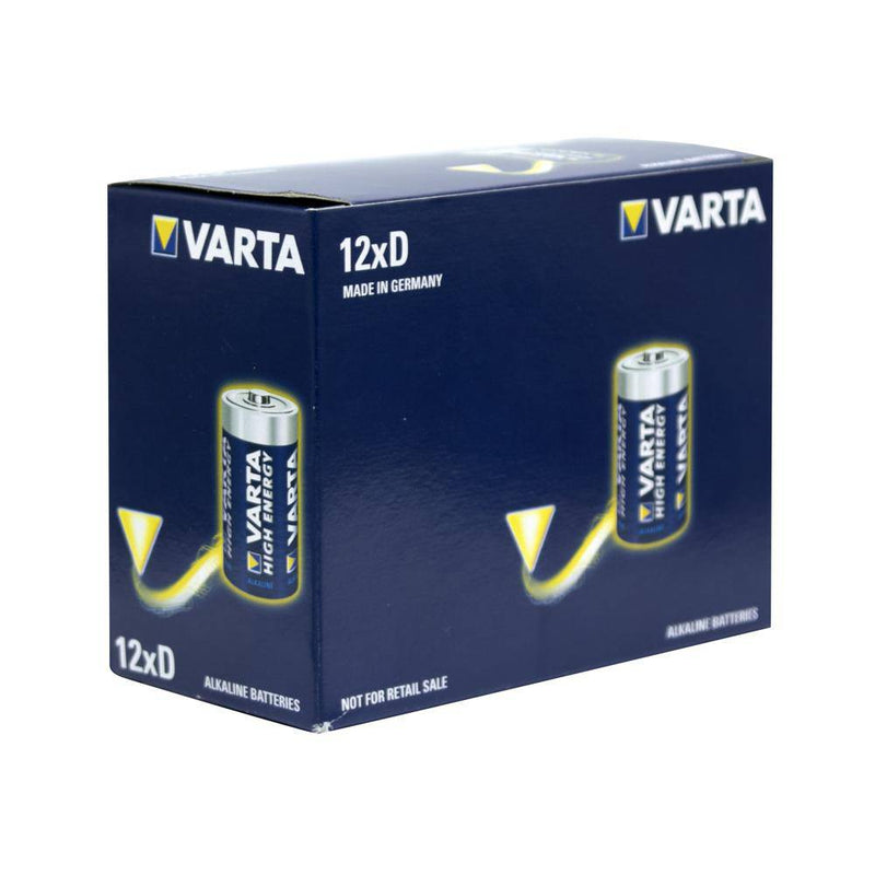 Varta HIGH ENERGY Industrial D size - BULK BOX OF 12 VAILR20-12 - NZ Battery Specialists New Zealand