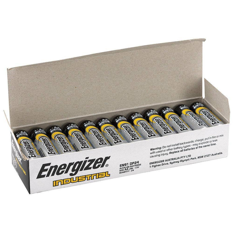 Energizer Industrial AA Battery Box of 24 - NZ Battery Specialists New Zealand