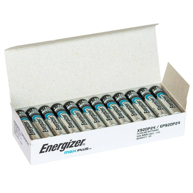 Energizer MAX PLUS Bulk AAA Box of 24 - NZ Battery Specialists New Zealand