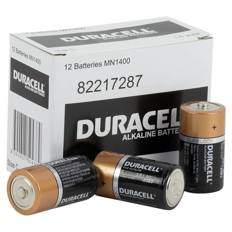 Duracell Coppertop C size battery box of 12 - NZ Battery Specialists New Zealand