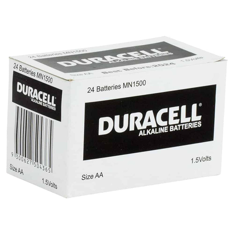 Duracell Coppertop 1.5V AA battery box of 24 - NZ Battery Specialists New Zealand