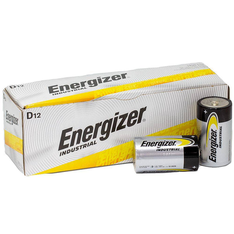 Energizer Industrial D Bulk Box of 12 - NZ Battery Specialists New Zealand